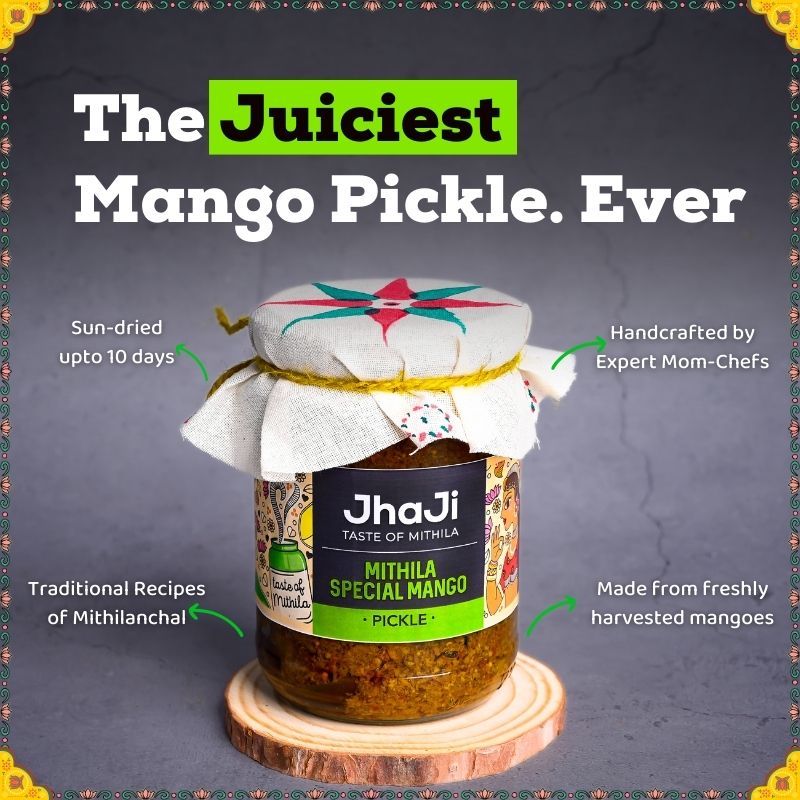 Combo Pack of 2 Pickles | Lal Mirch Bharua & Mithila Special Mango Pickle