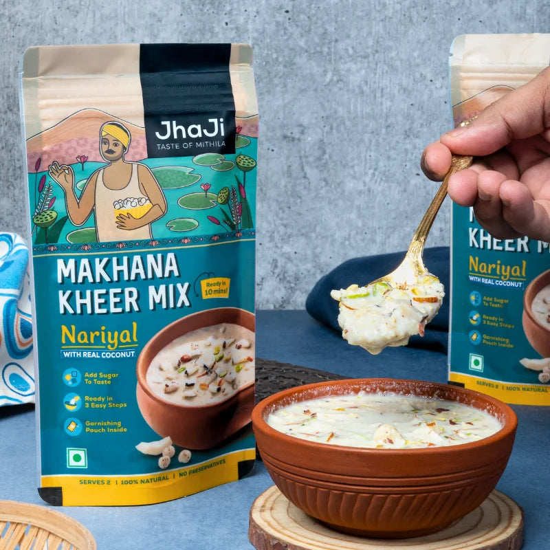 Instant Makhana Kheer Mix Coconut Flavor | Ready to Cook Coconut Flavor Foxnut Pudding